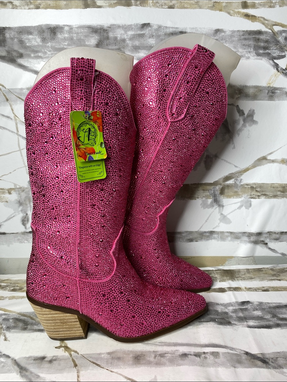 Mucccute Women’s Rhinestone Western Boots New